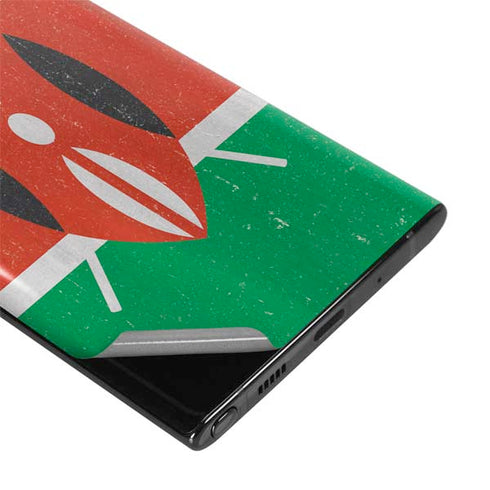 Kenya Flag Distressed Galaxy Note 10 Plus Skin